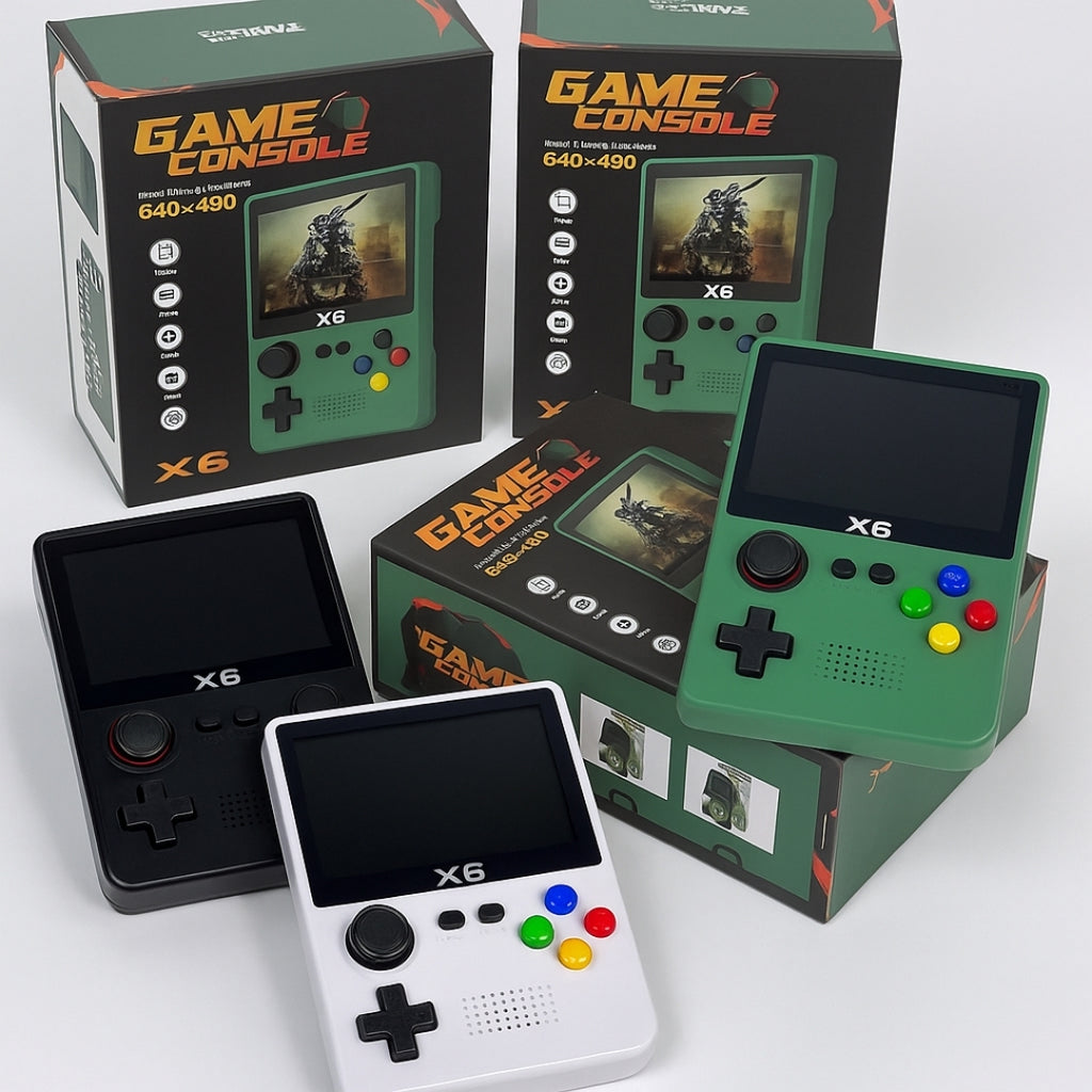 Consola Portátil X6: Revive la Época Dorada de los Videojuegos