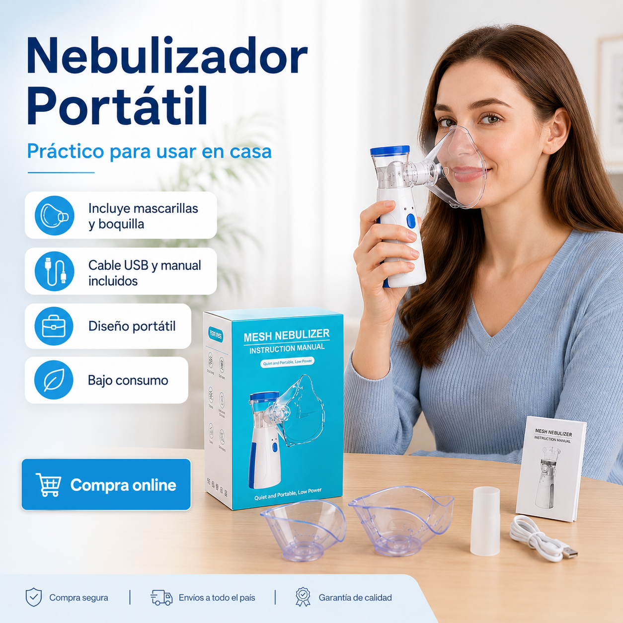 Kit Nebulizador de Casa Azul