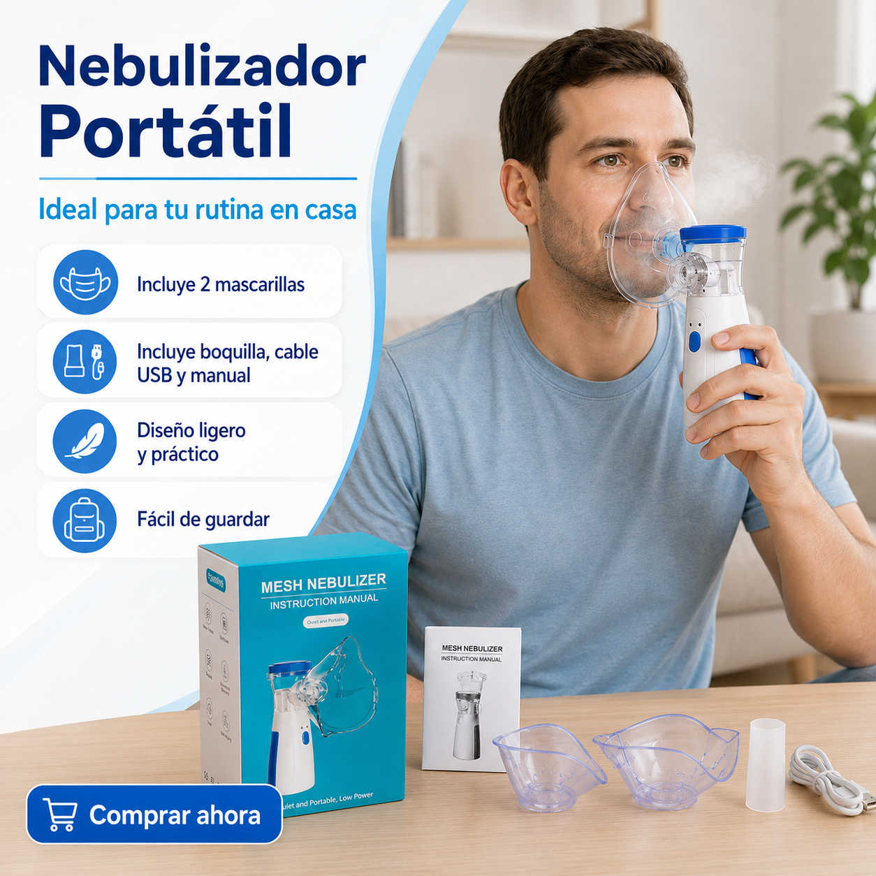 Kit Nebulizador de Casa Azul