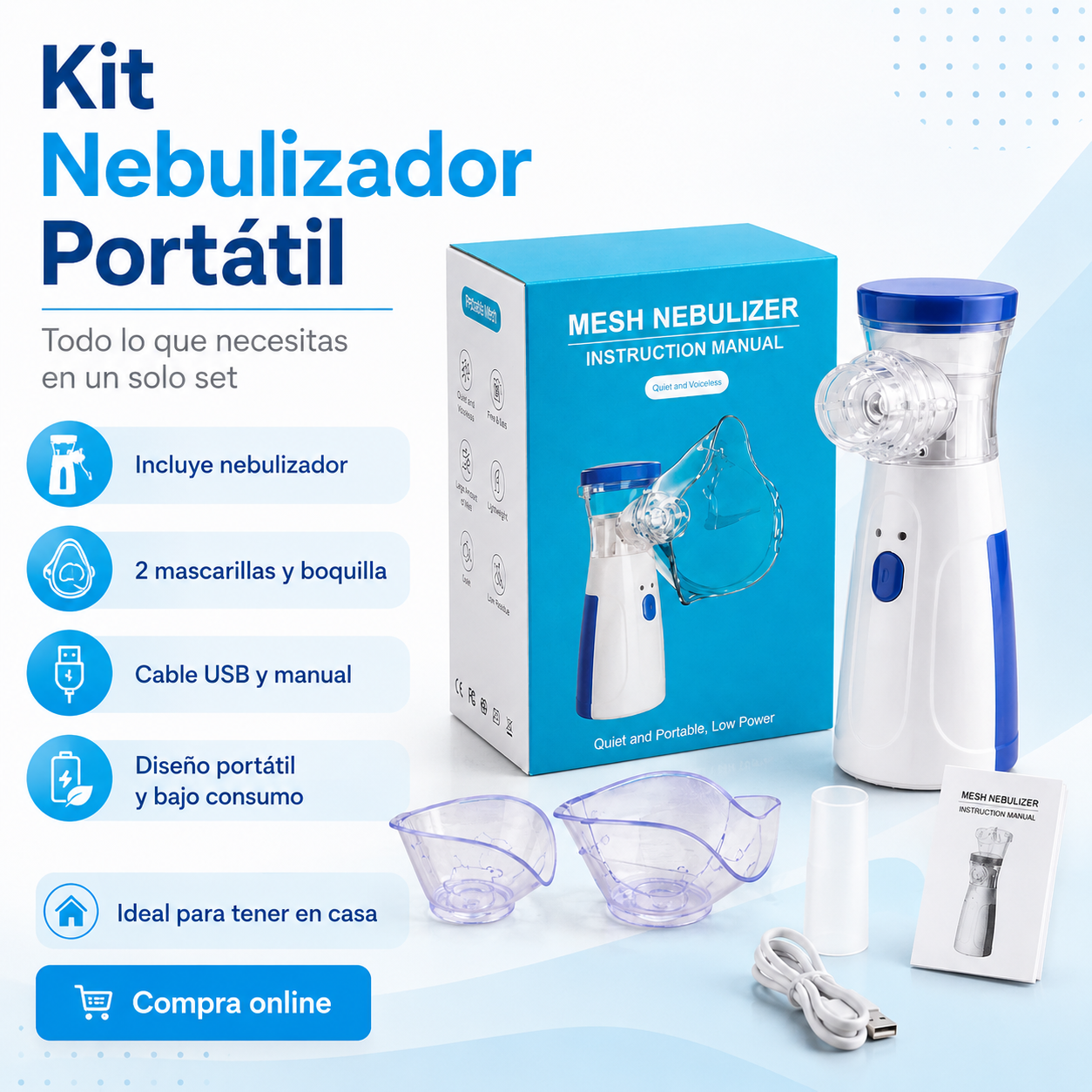 Kit Nebulizador de Casa Azul