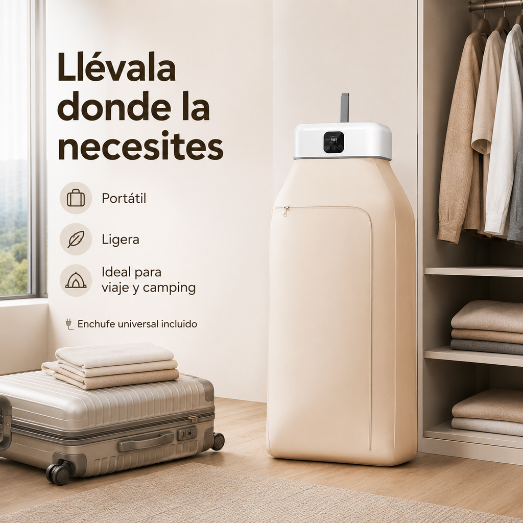 Secadora Portátil Compacta 600W para Ropa, Viajes y Espacios Pequeños