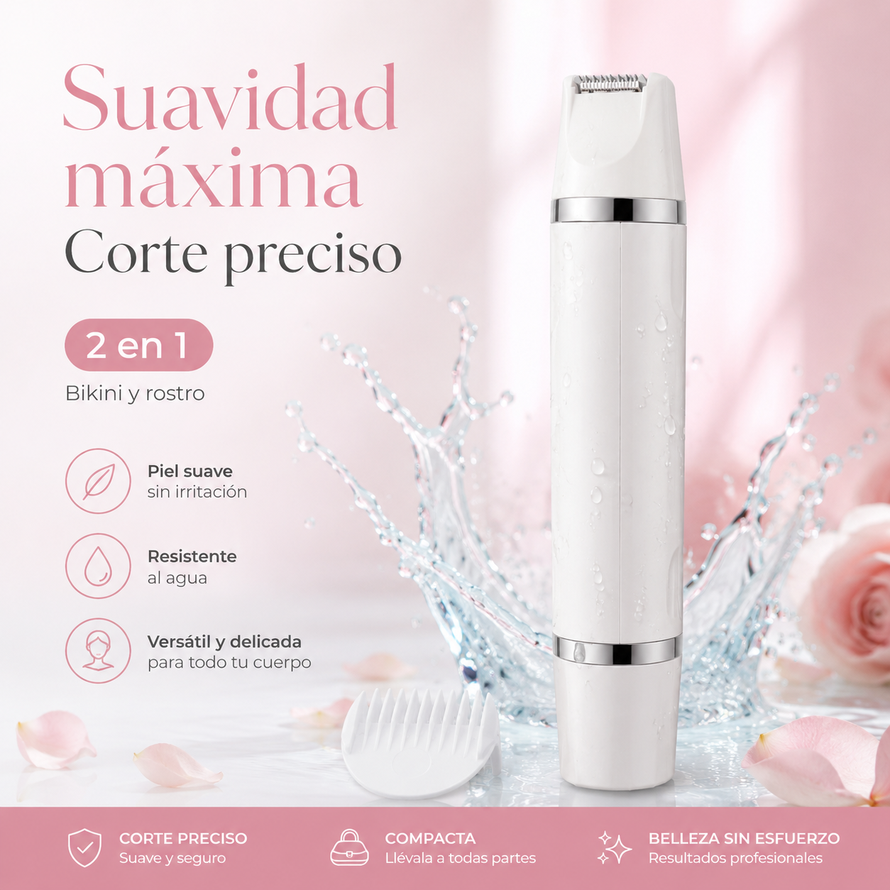 Rasuradora Femenina Portátil para Rostro y Cuerpo – Adiós Pelitos