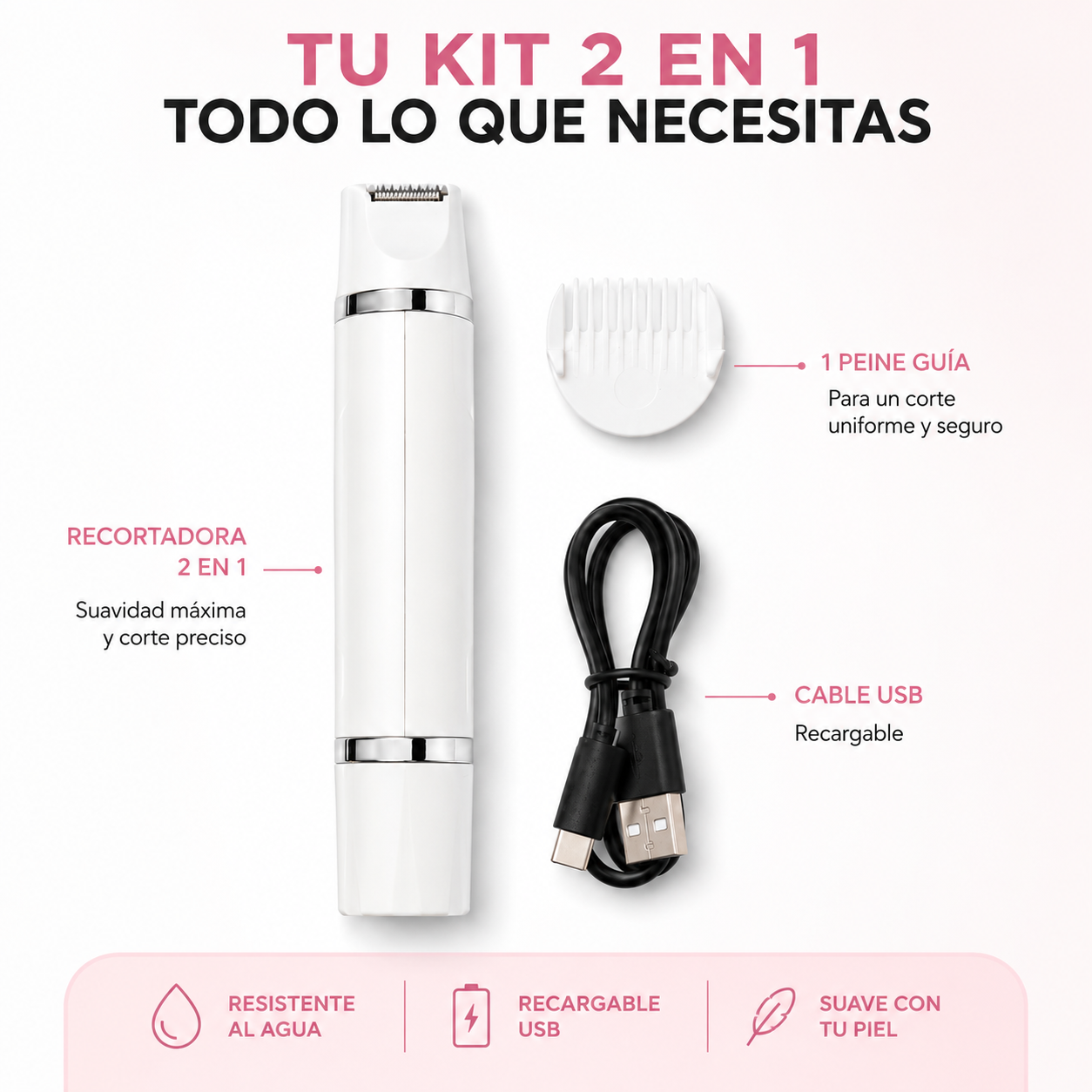 Rasuradora Femenina Portátil para Rostro y Cuerpo – Adiós Pelitos