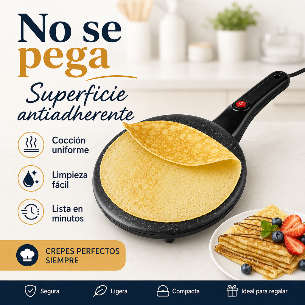 Crepera Eléctrica Antiadherente Sokany