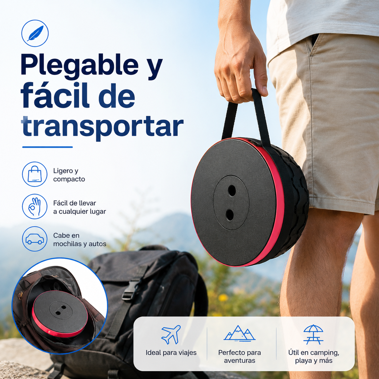 Taburete Plegable Portátil para Camping