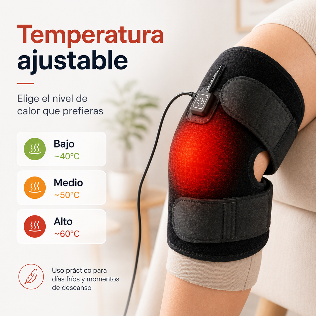 Rodillera Térmica Inteligente USB-C