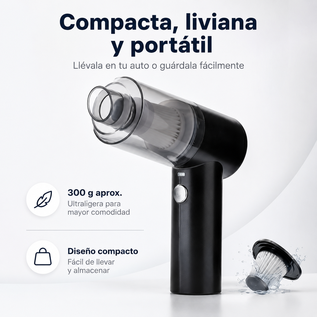 Mini Aspiradora Inalámbrica para Auto