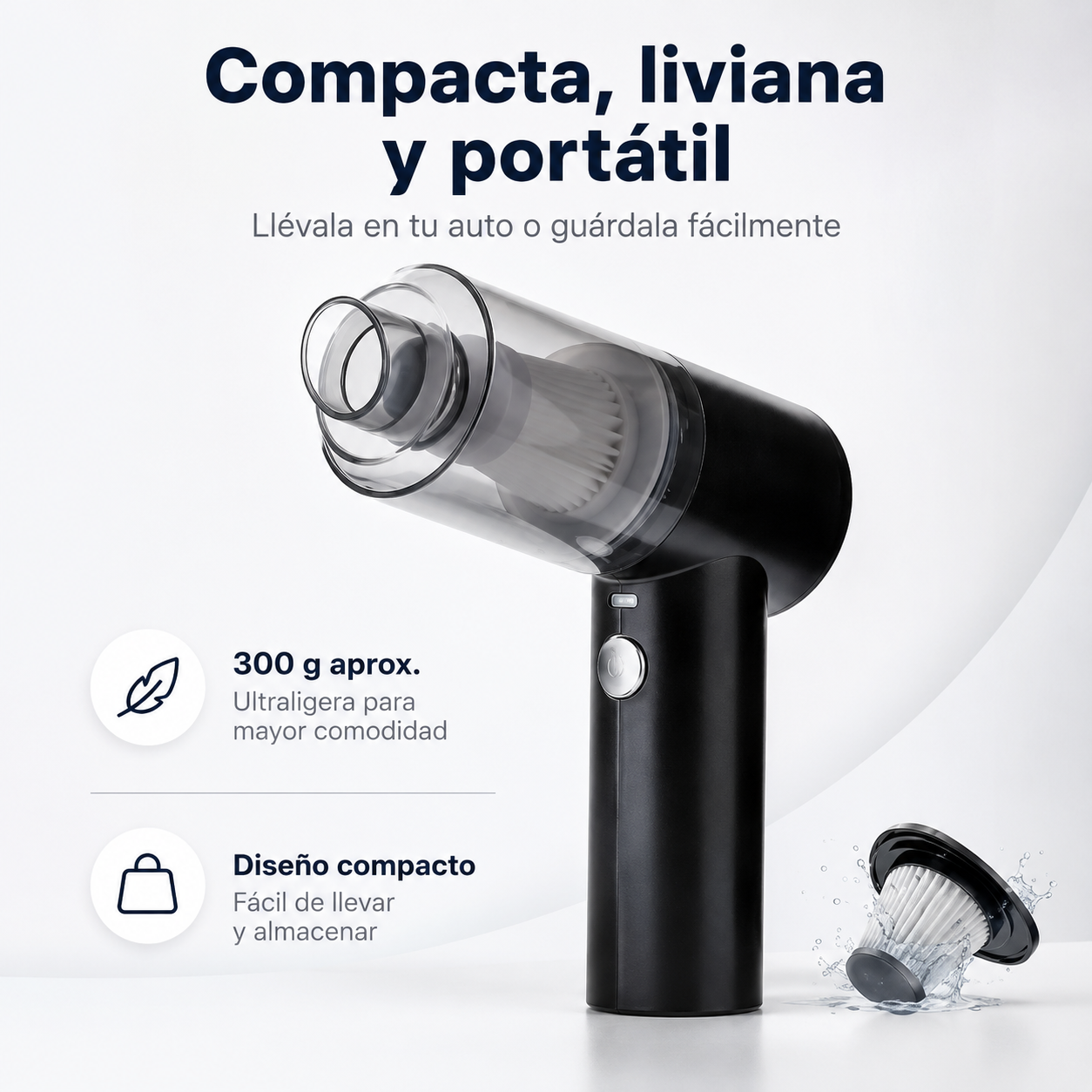 Mini Aspiradora Inalámbrica para Auto