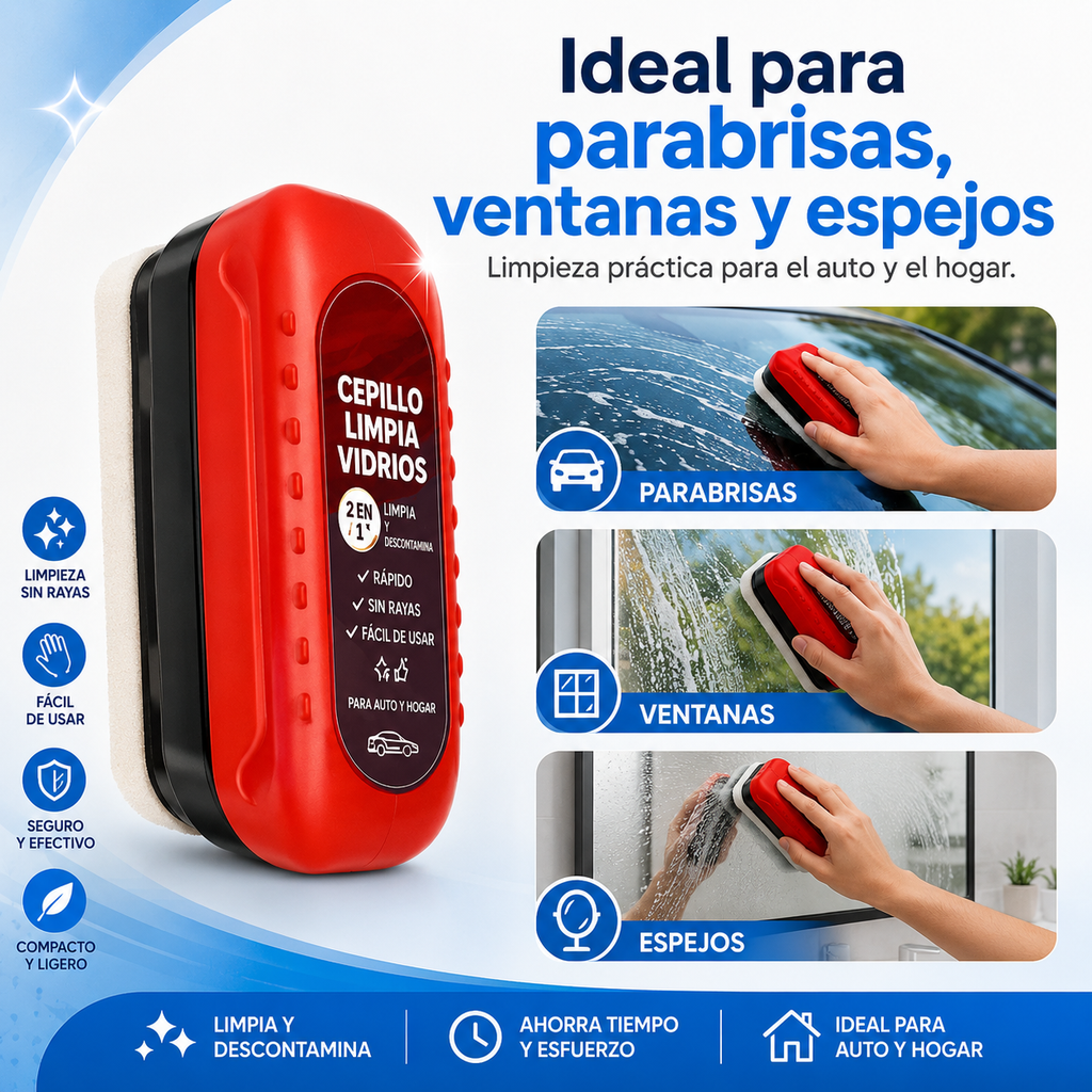 Cepillo Limpiavidrios para Auto
