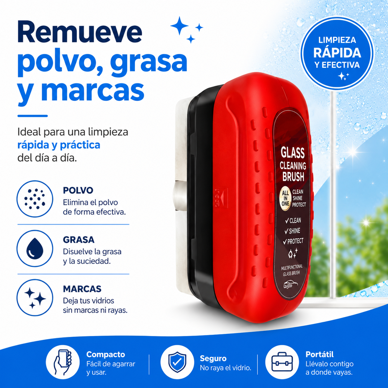 Cepillo Limpiavidrios para Auto