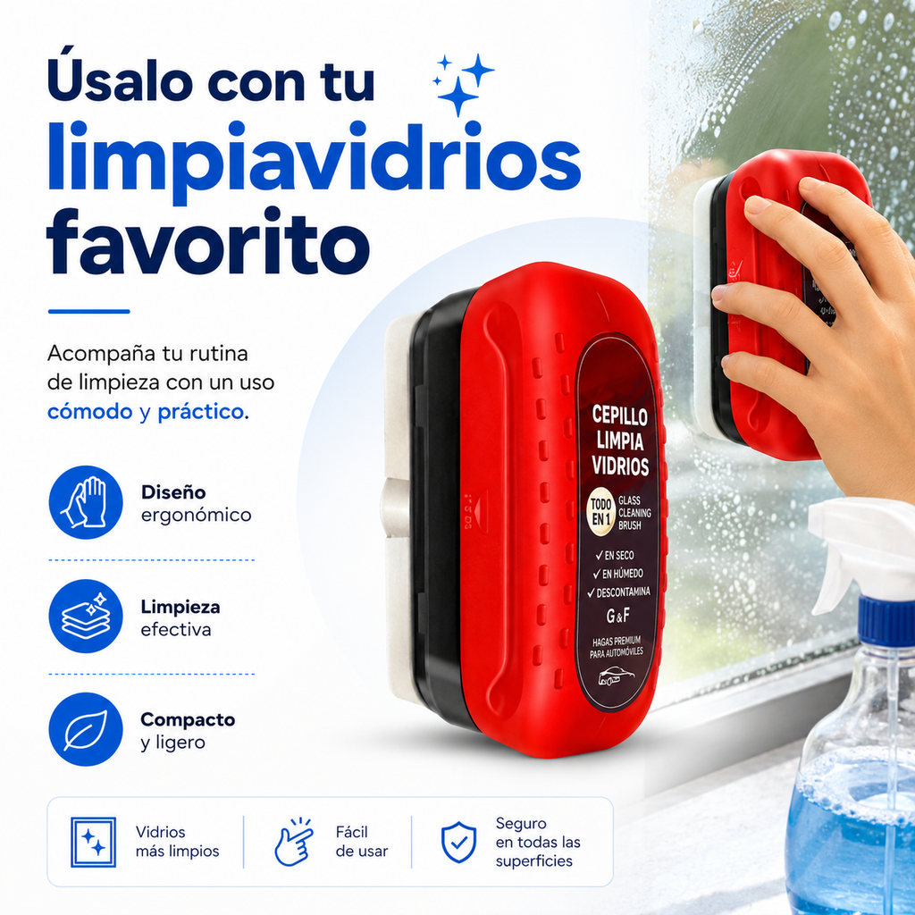 Cepillo Limpiavidrios para Auto