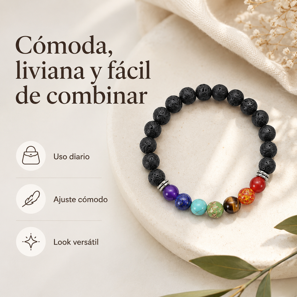 Pulsera 7 Chakras Ajustable