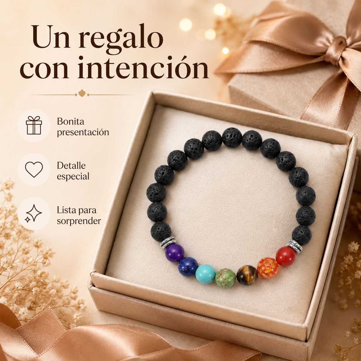 Pulsera 7 Chakras Ajustable
