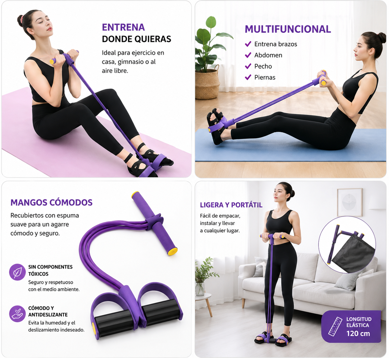 Banda Elástica Multifuncional para Ejercicio